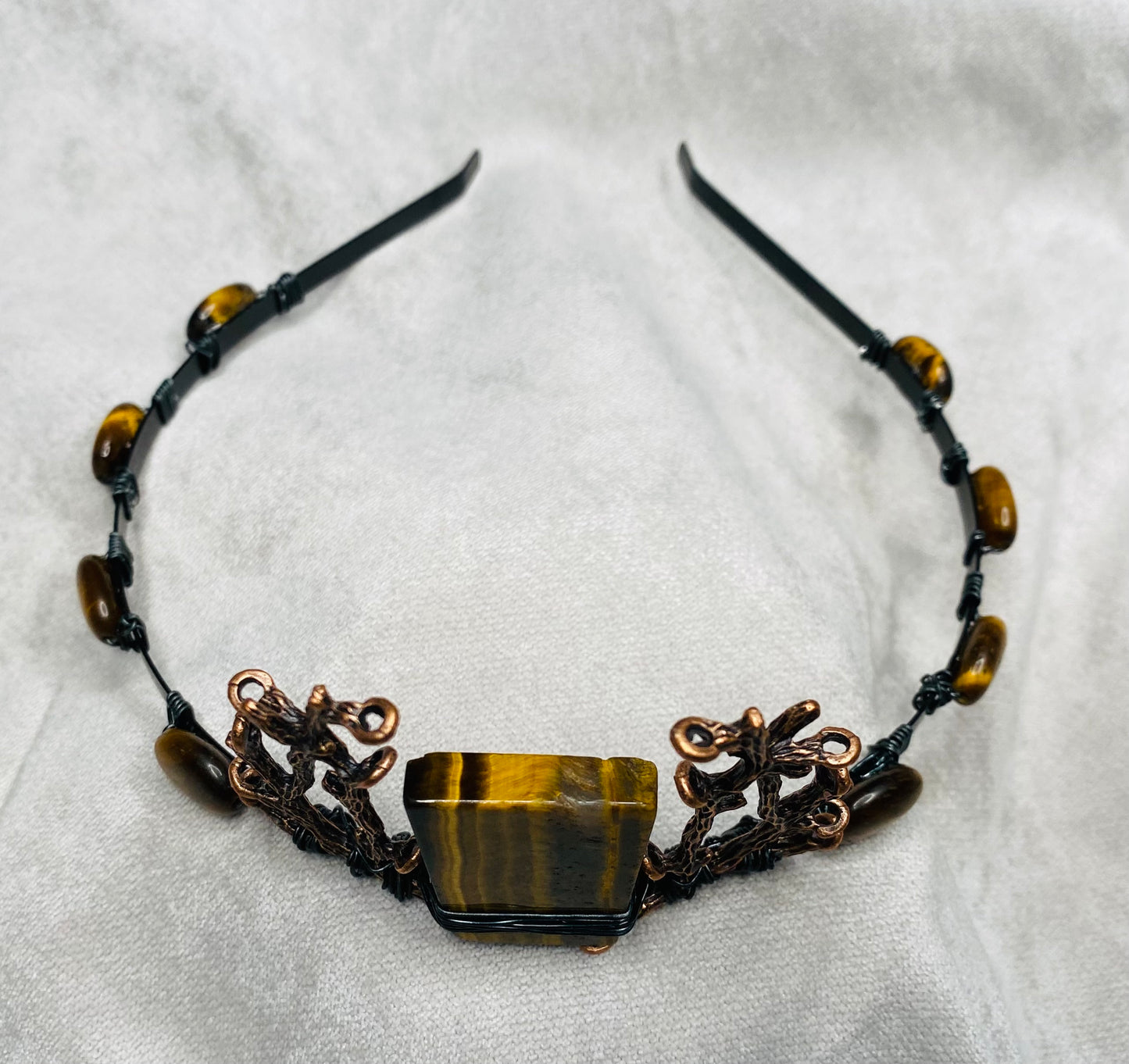 Stag King Tiger Eye Crown