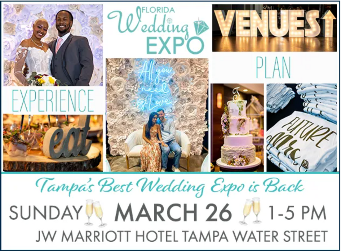 Try on a Crystal Crown at the Florida Wedding Expo in Tampa on March 26 2023!