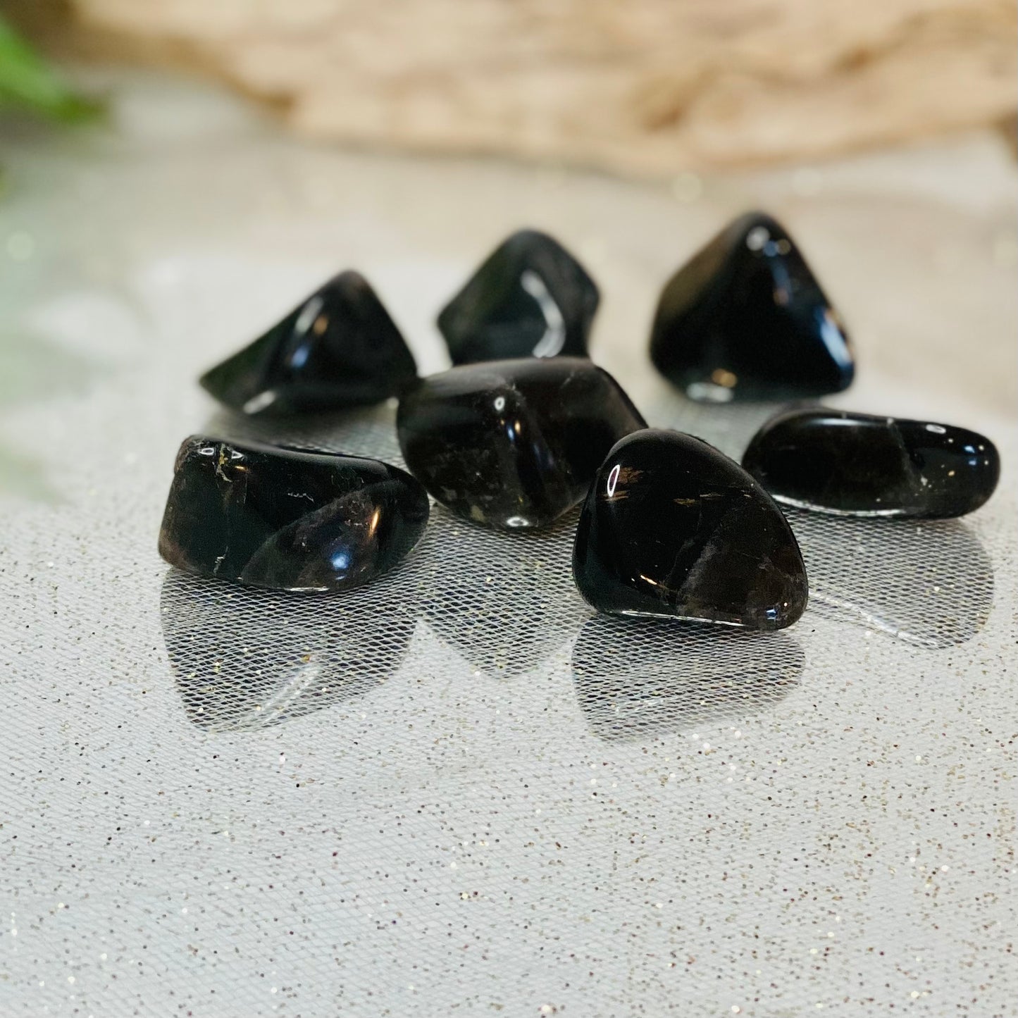 Dark Smoky Quartz tumbled-CBTS