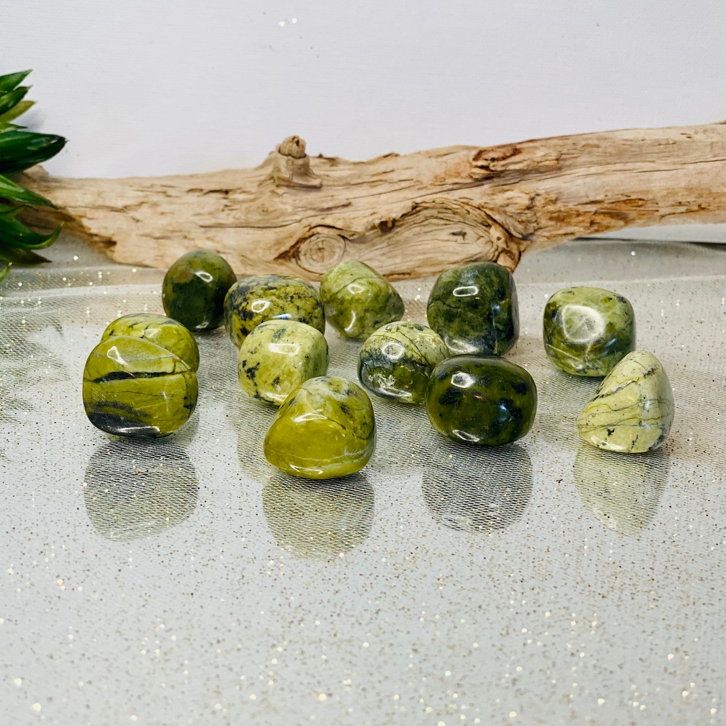 Peruvian Serpentine Tumbled Stones Grounding You in Wisdom & Strength