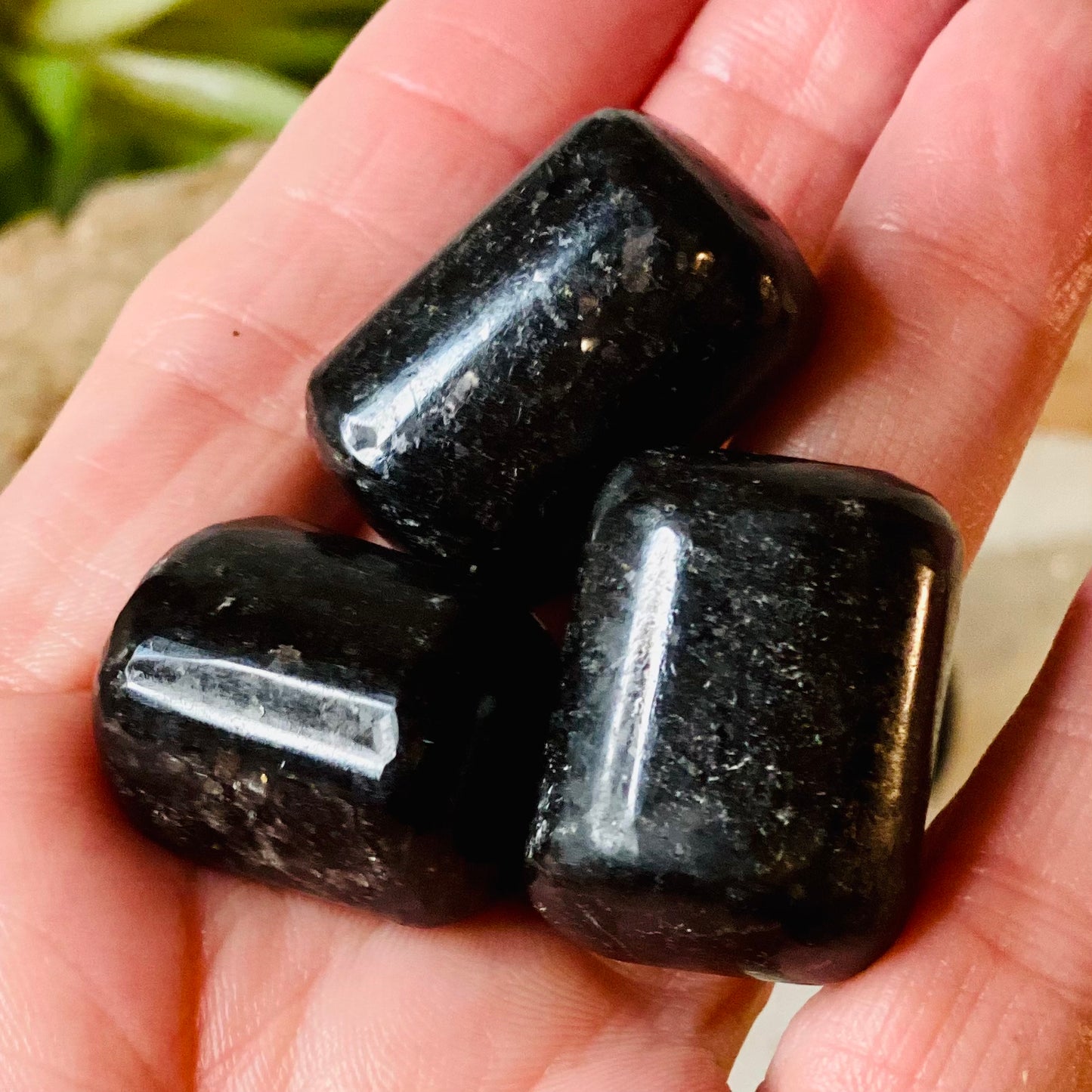 Nuummite Tumbled Stone: Ancient Wisdom and Inner Strength