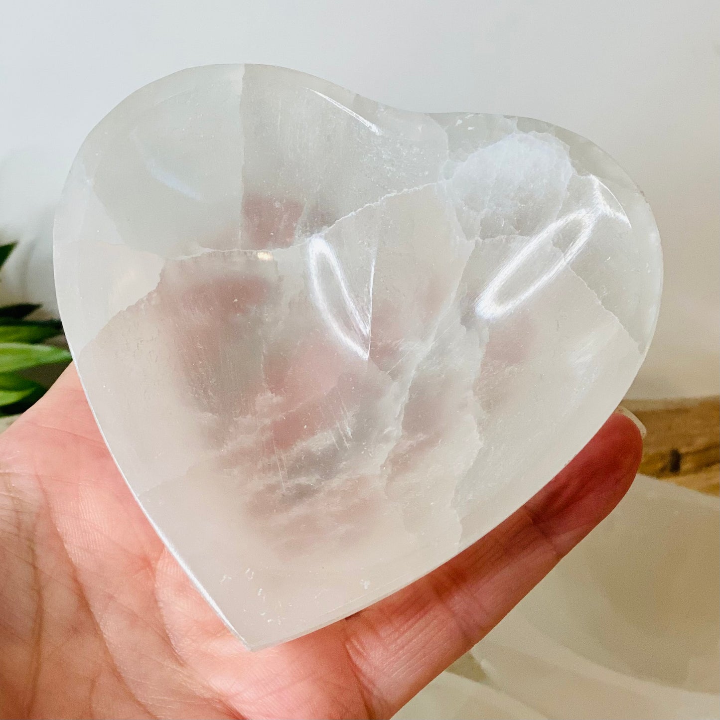 Selenite Heart bowl- CrystalsbytheSeaLLC