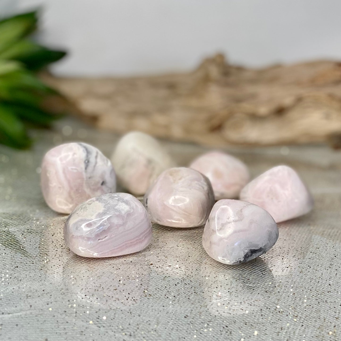 Mangano Calcite Tumbled Stone - Nurturing Pink Crystal for Heart Healing