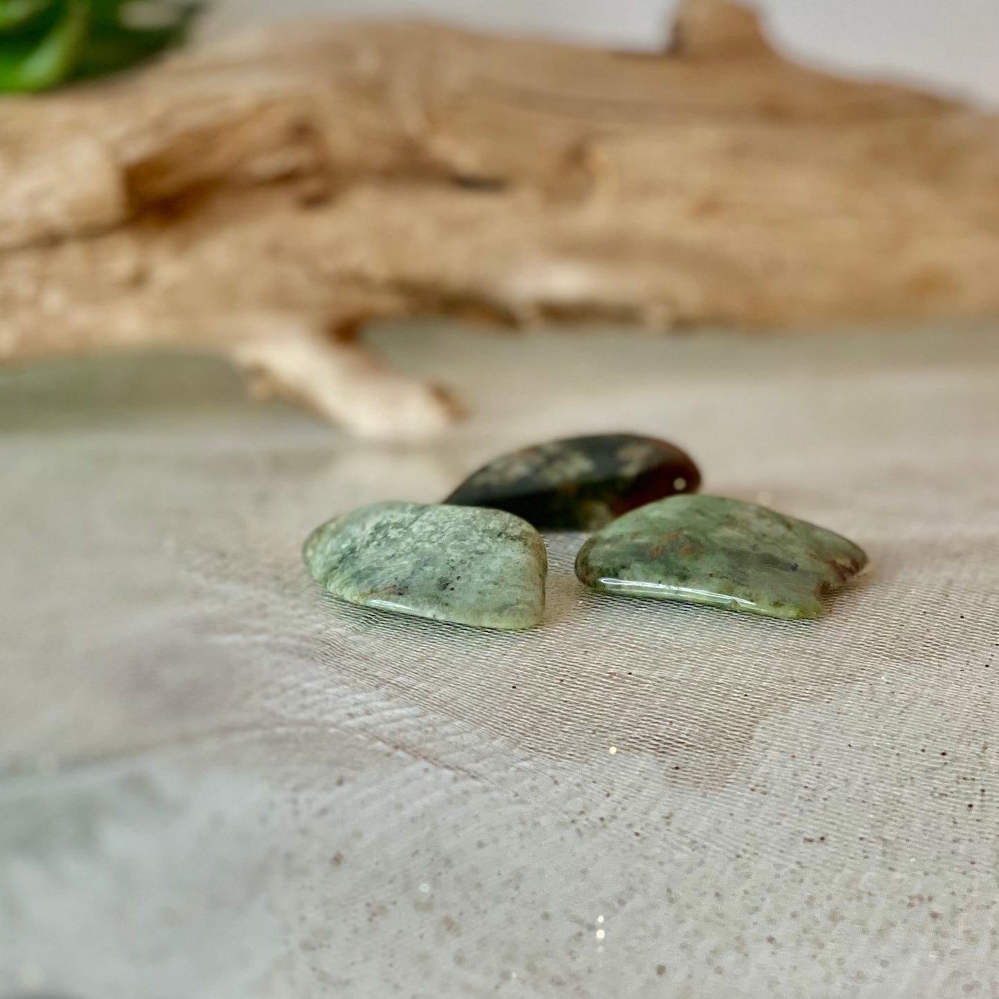 Chrysoprase Tumbled Stones from Madagascar: Nature's Green Serenity