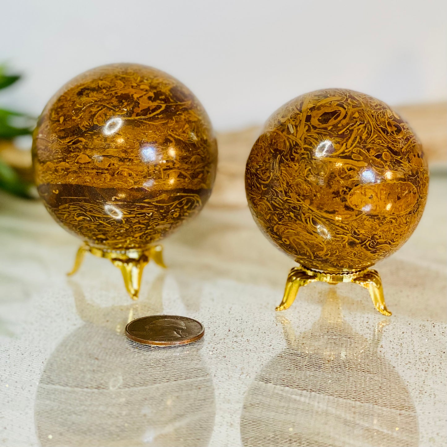 Arabic Writing Stone Spheres - Unique Collectible Crystal Spheres