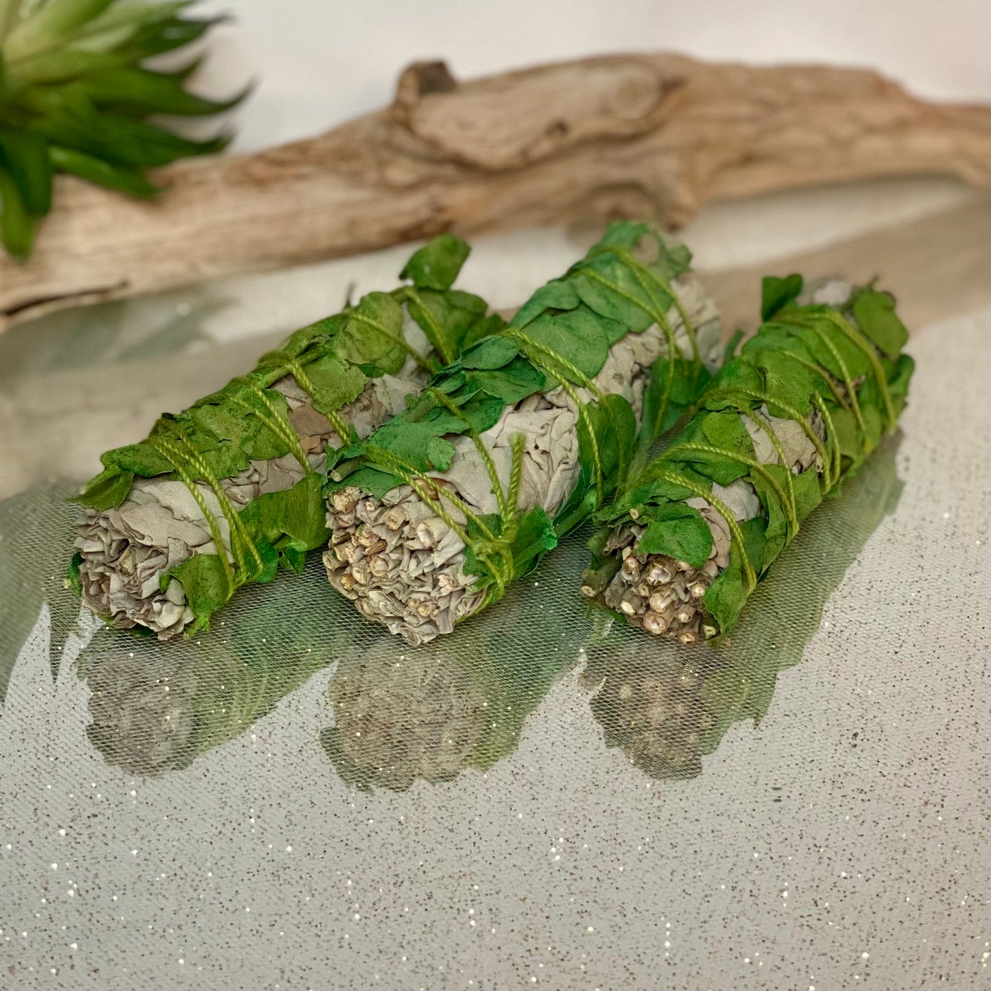 Revitalize Your Space: Green Eucalyptus Sage Bundle for Cleansing and Relaxation