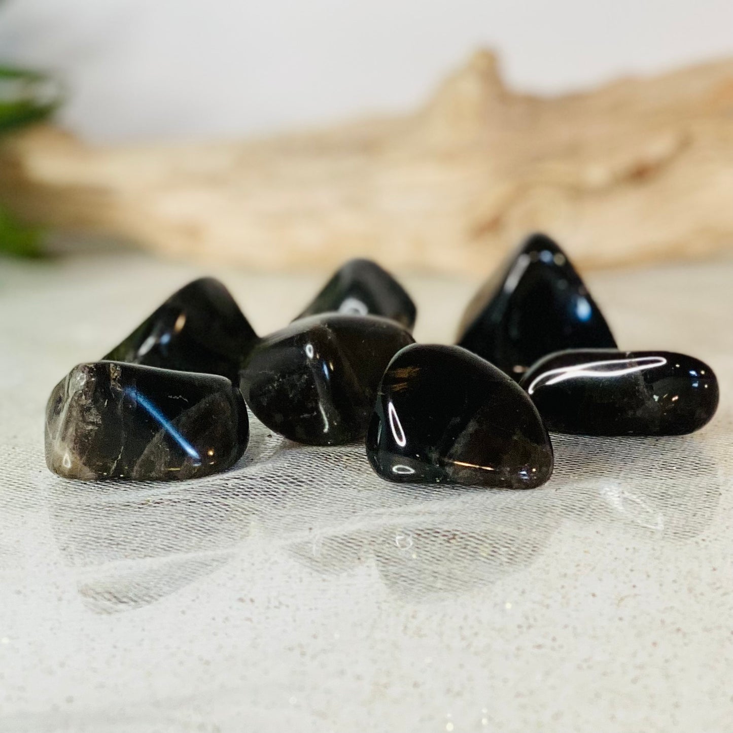 Dark Smoky Quartz tumbled-CBTS