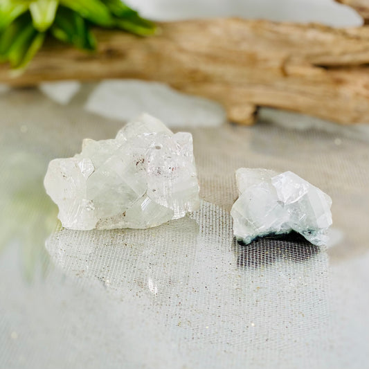 Apophyllite Raw Crystal Chunk from India for Clarity and Spiritual Connection