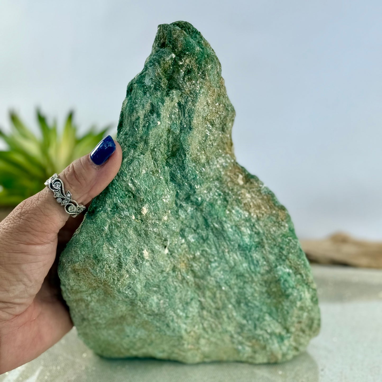 Large Raw Fuchsite Crystal - 6 lb Natural Stone for Healing & Energy Balance