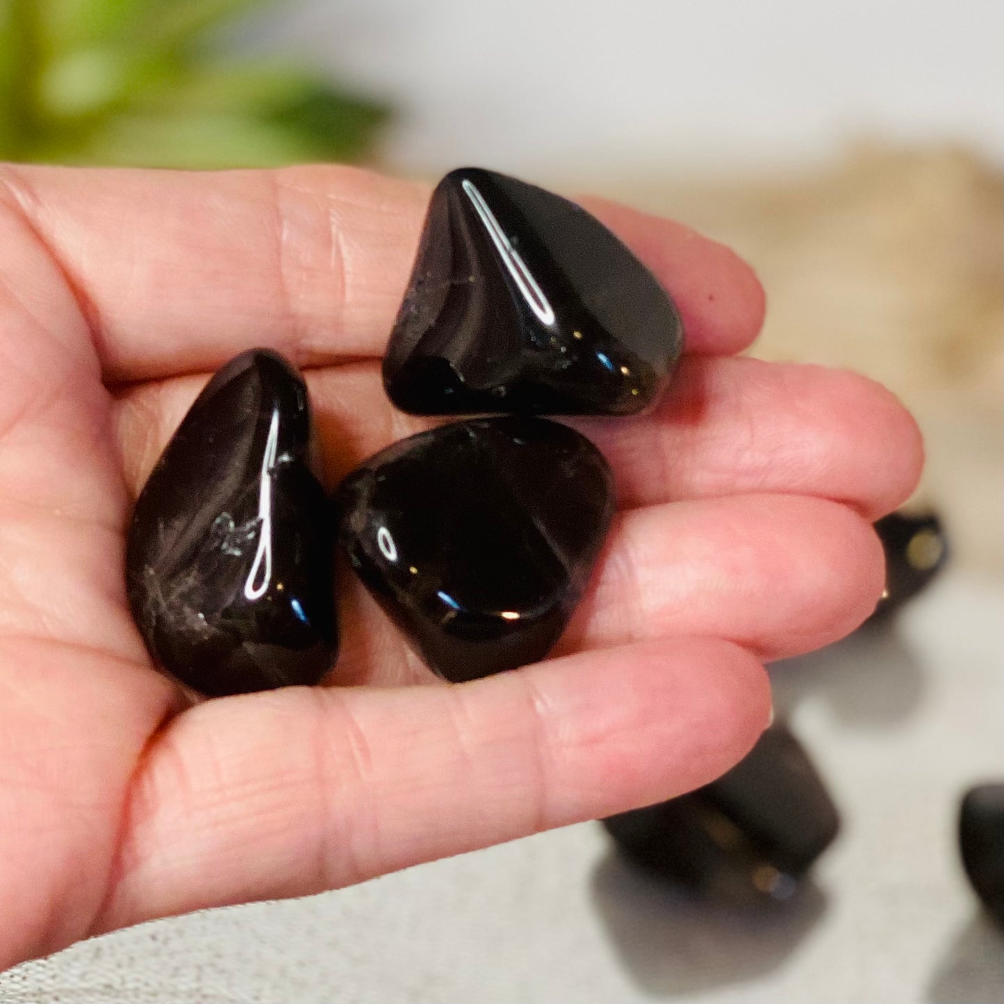 Dark Smoky Quartz tumbled-CBTS