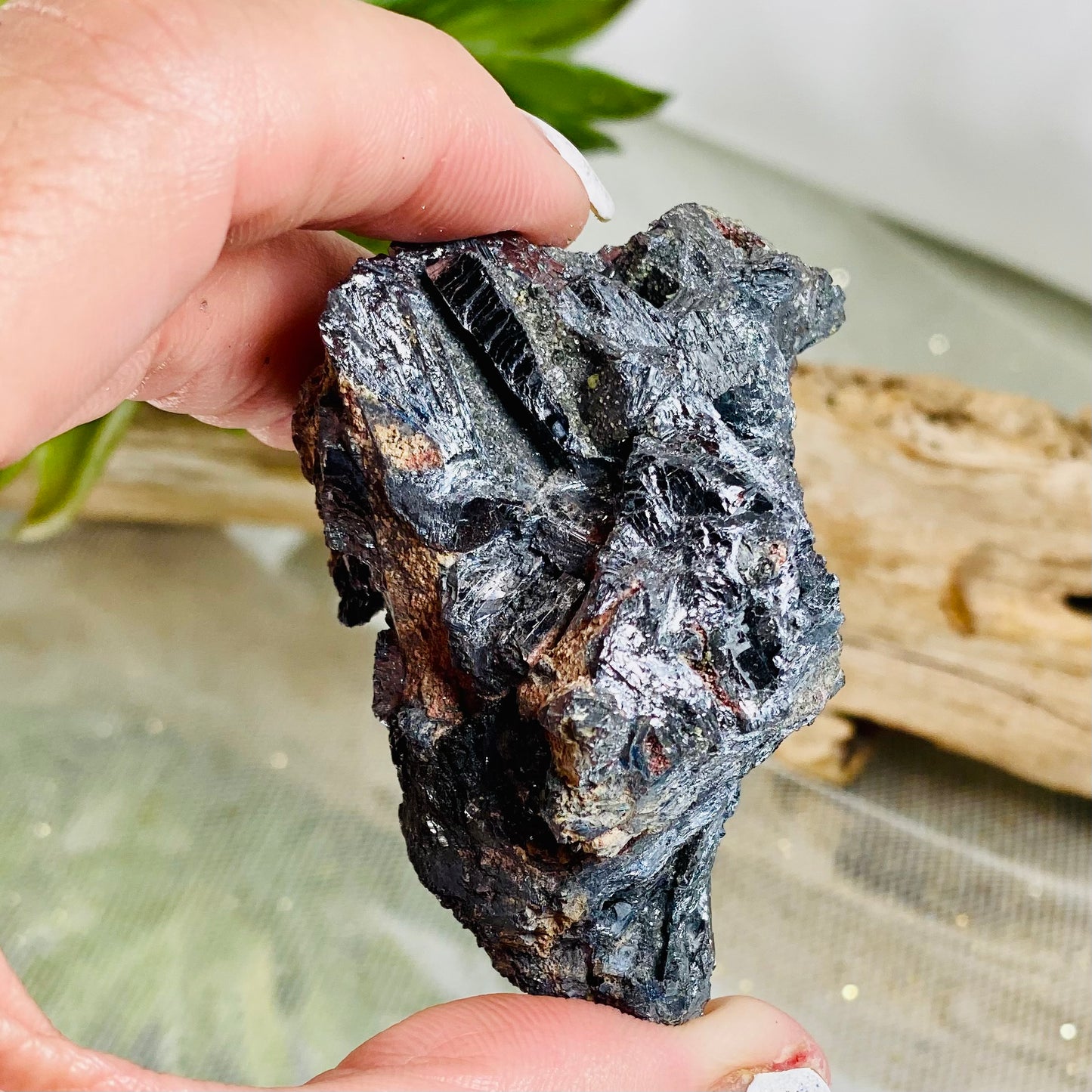 Tuscany Italy Stibnite Crystal Chunk for Protection, Prosperity, and Healing