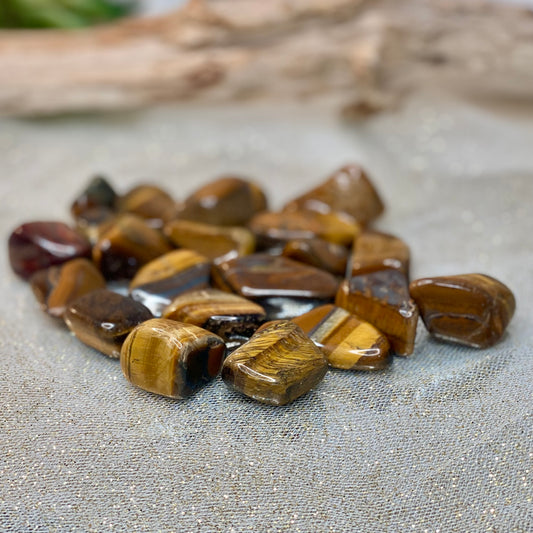 Tiger Eye Tumbled Crystals to Empower Your Journey