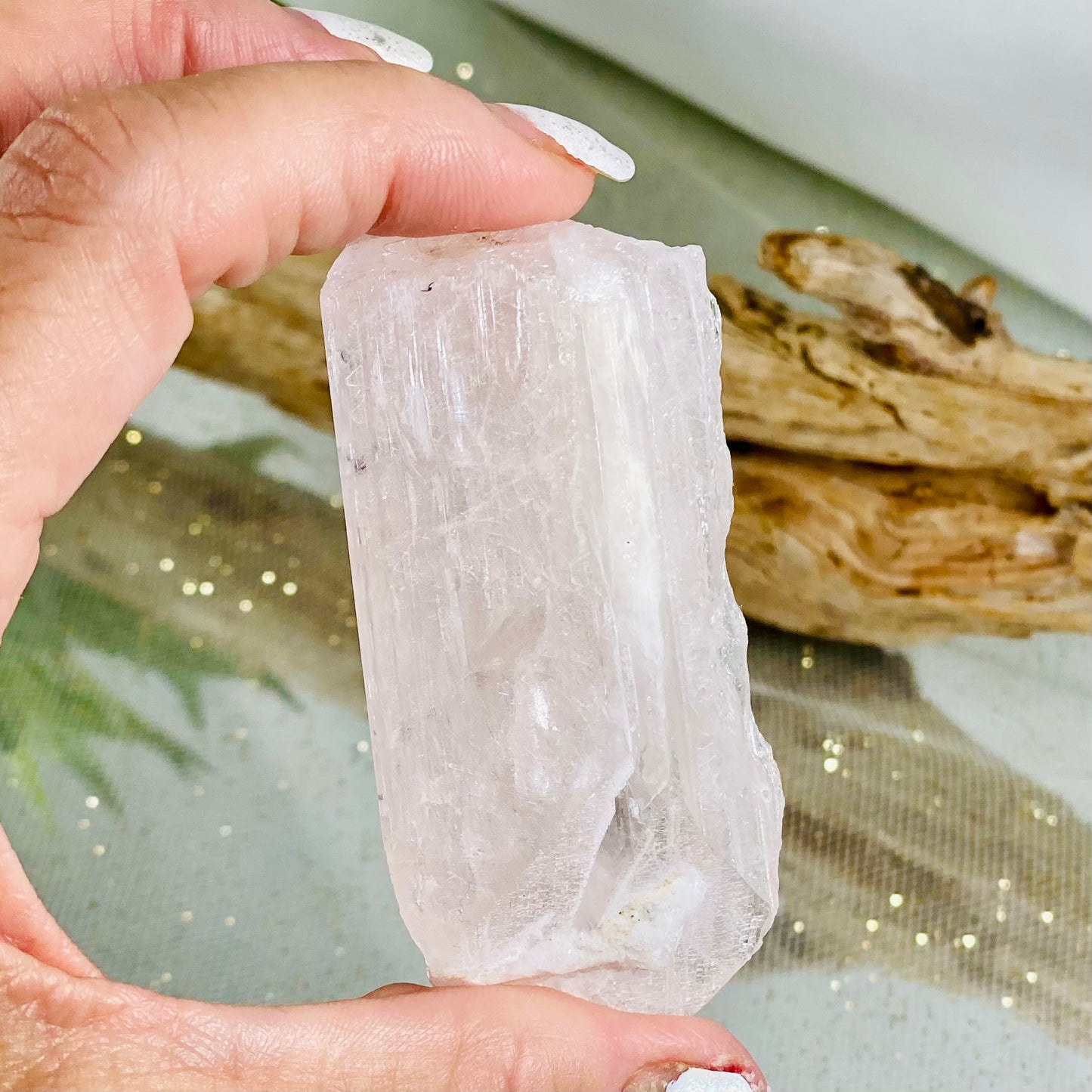 Danburite Raw Crystal Chunk for Emotional Healing and Spiritual Awakening