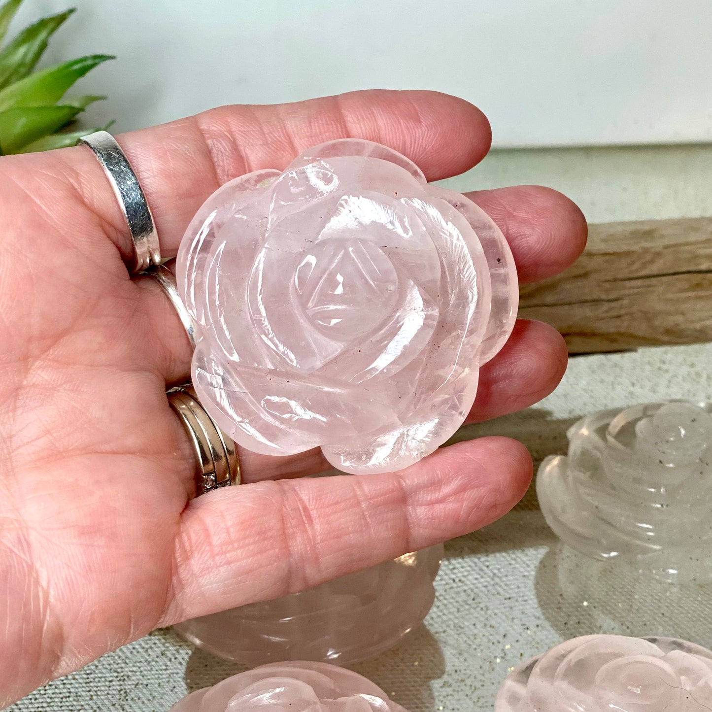 Radiant Love: Carved Heart Rose Quartz Crystal – Symbol of Compassion and Harmony