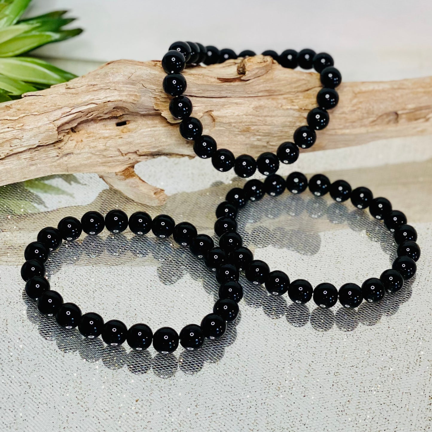 Black Obsidian Bracelet for Inner Strength & Stability