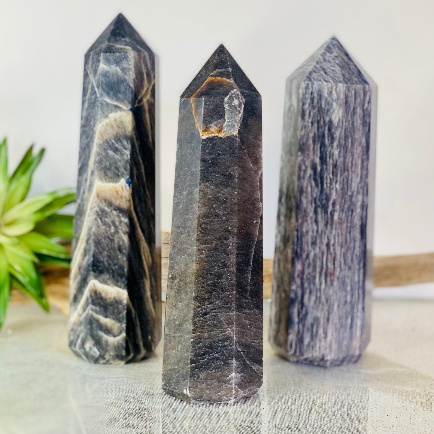 Blue Sapphire Aventurine Towers for Serenity and Spiritual Insight