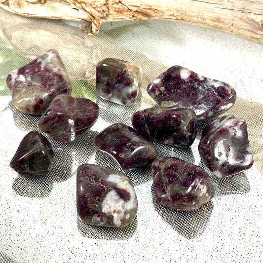 Purple Tourmaline Tumbled Crystals to Embrace Spiritual Balance and Serenity