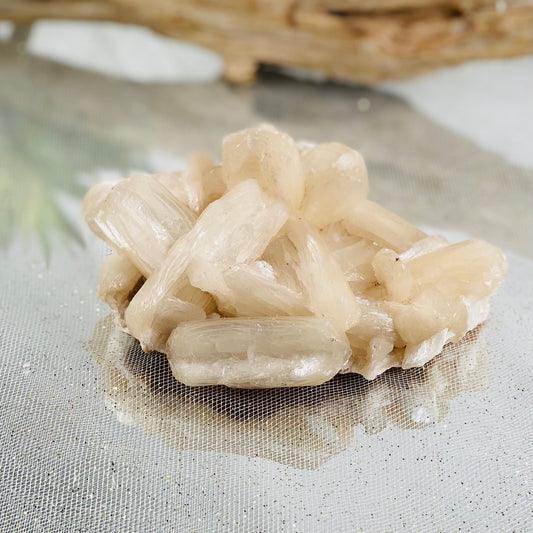 Stilbite Raw Crystal Chunk for Intuition, Manifestation, and Healing