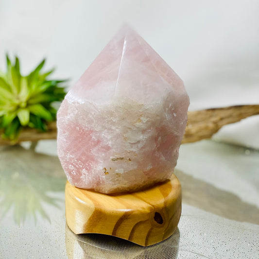 Rose Quartz Lamp for Healing and Heart Chakra Energy