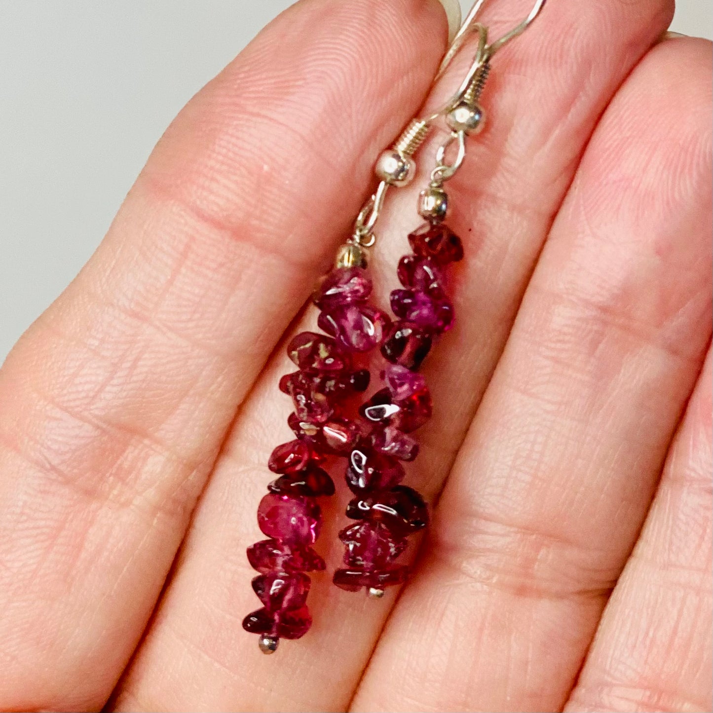 Healing Love: Strawberry Quartz Chip Earrings for Emotional Well-being