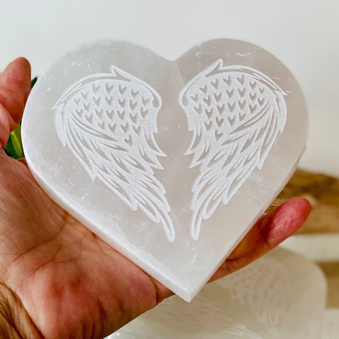 Selenite Angel Wing Charging Plate: Amplify Energies and Promote Clarity