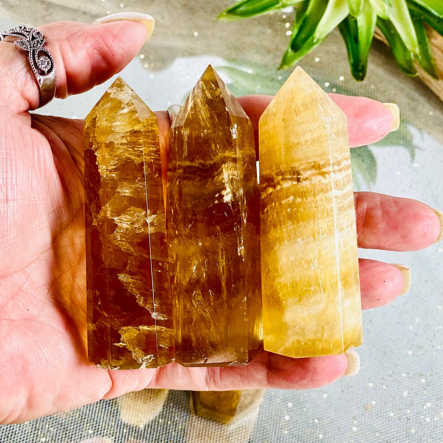 Yellow Fluorite Crystal Generator - Stone of Intellect and Creativity