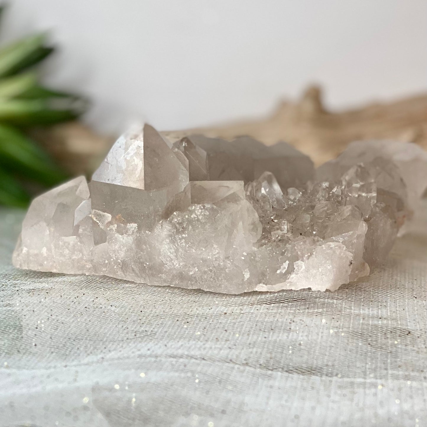 Smoky Elestial Quartz Raw Crystal - Enhance Spiritual Insight