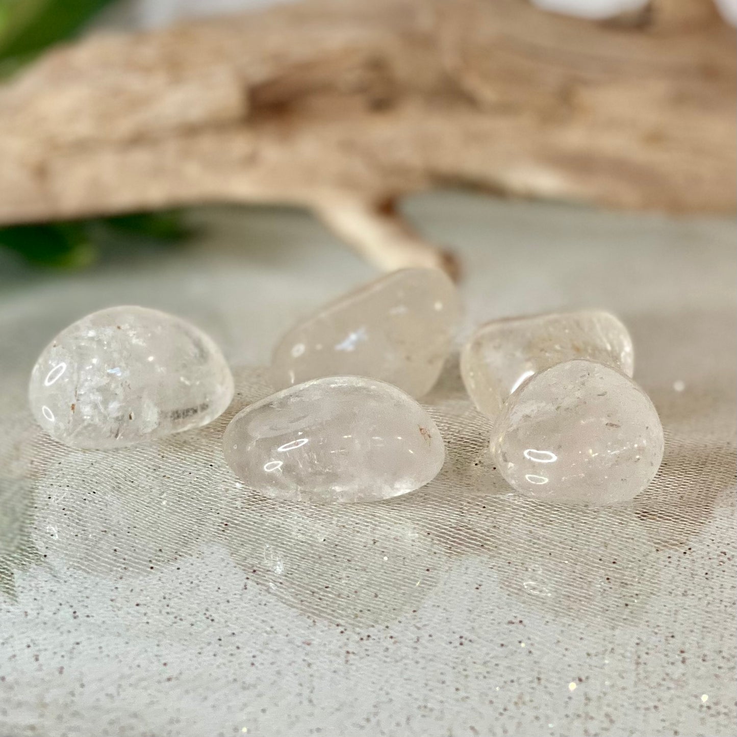 Clear Quartz Tumbled Stone- CBTS