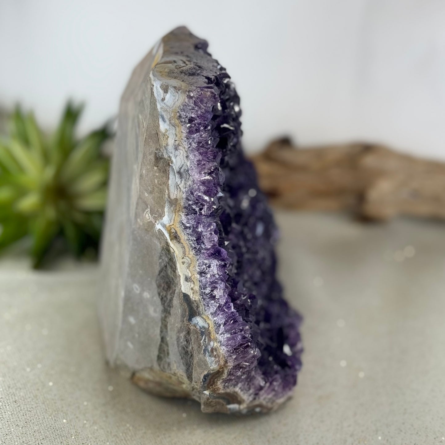 Large Raw Amethyst Crystal - 6 lb Natural Healing Stone for Spiritual Energy & Home Decor