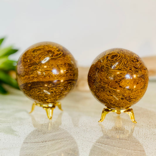 Arabic Writing Stone Spheres - Unique Collectible Crystal Spheres