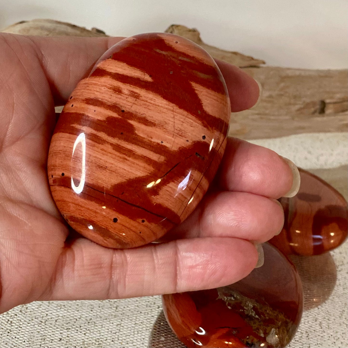 Grounding Energies: Brecciated Jasper Palm Stones