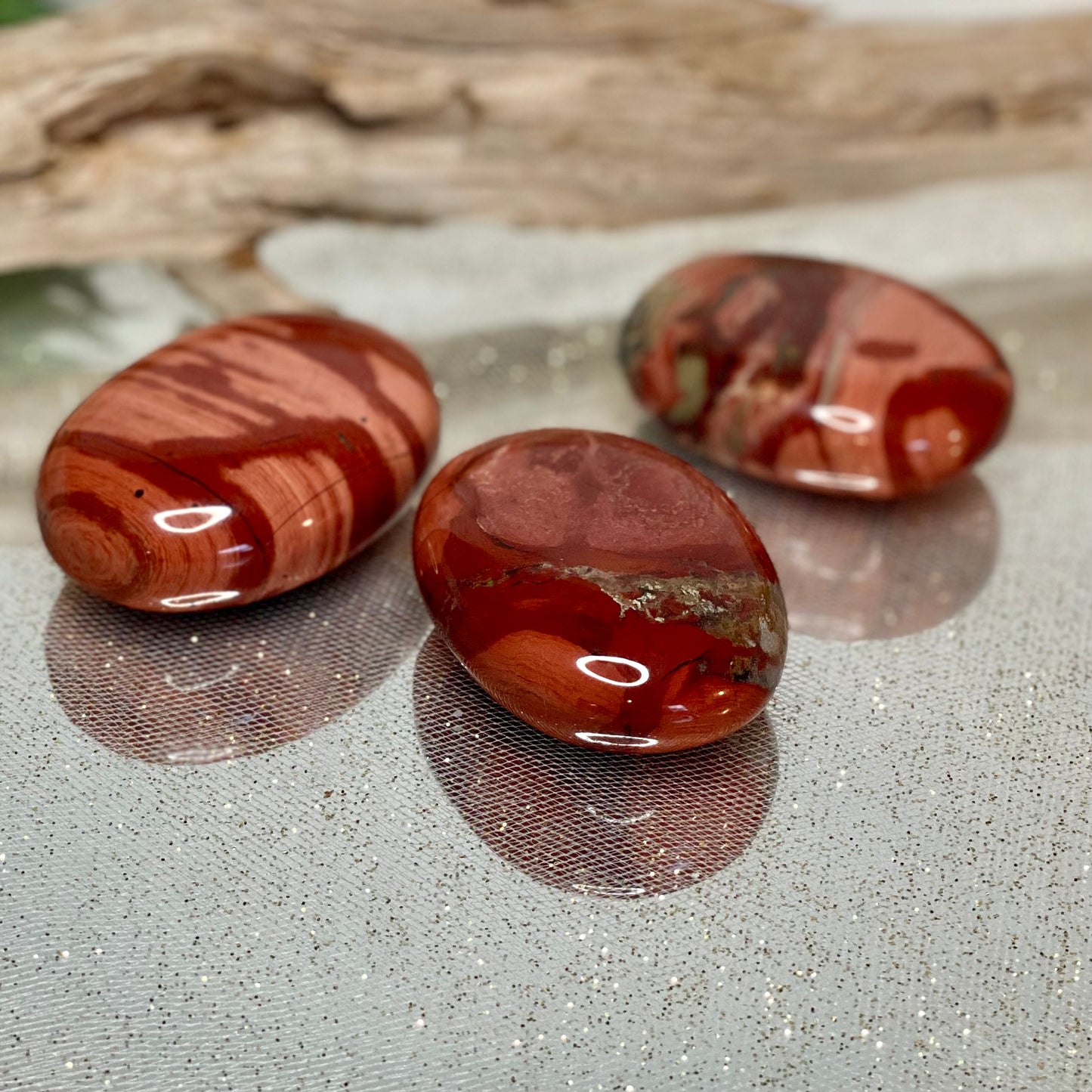 Grounding Energies: Brecciated Jasper Palm Stones