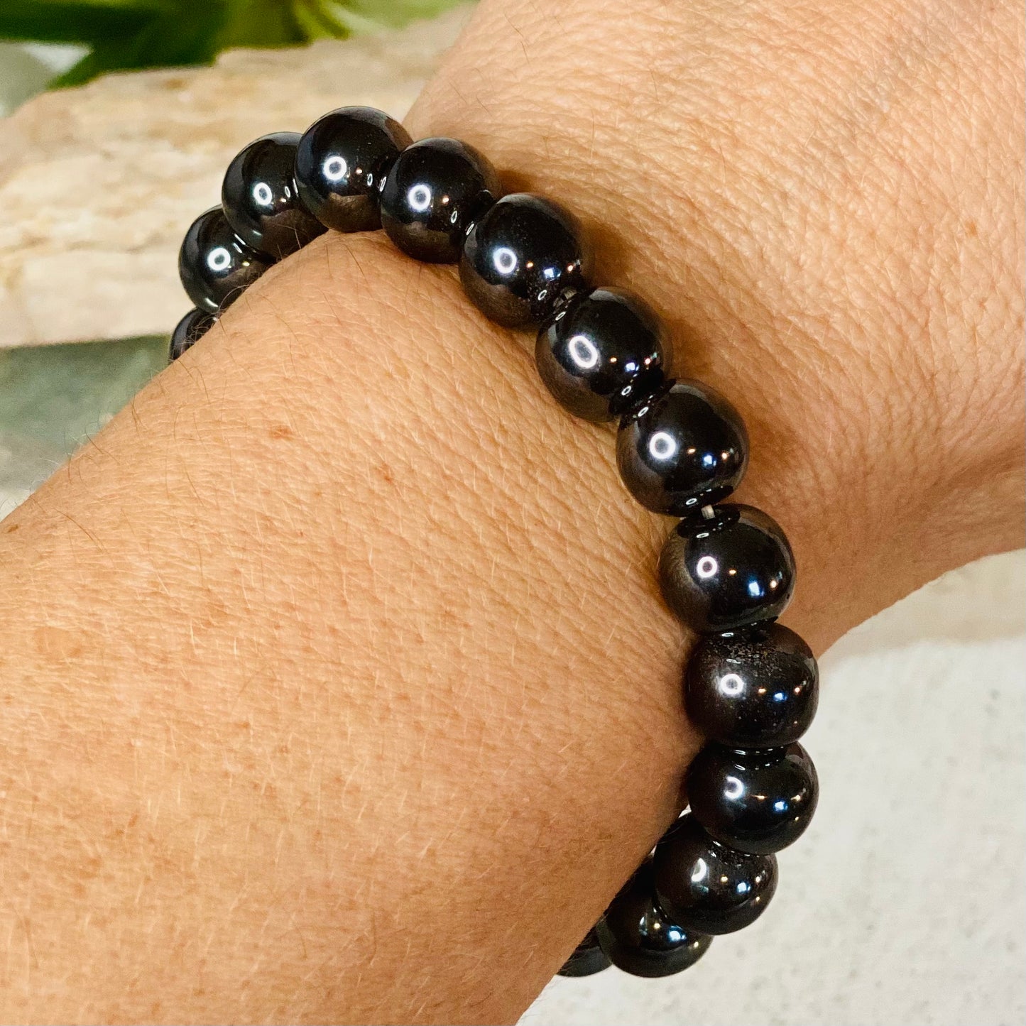 Hematite Bead Bracelet: Grounding and Protective Healing Properties