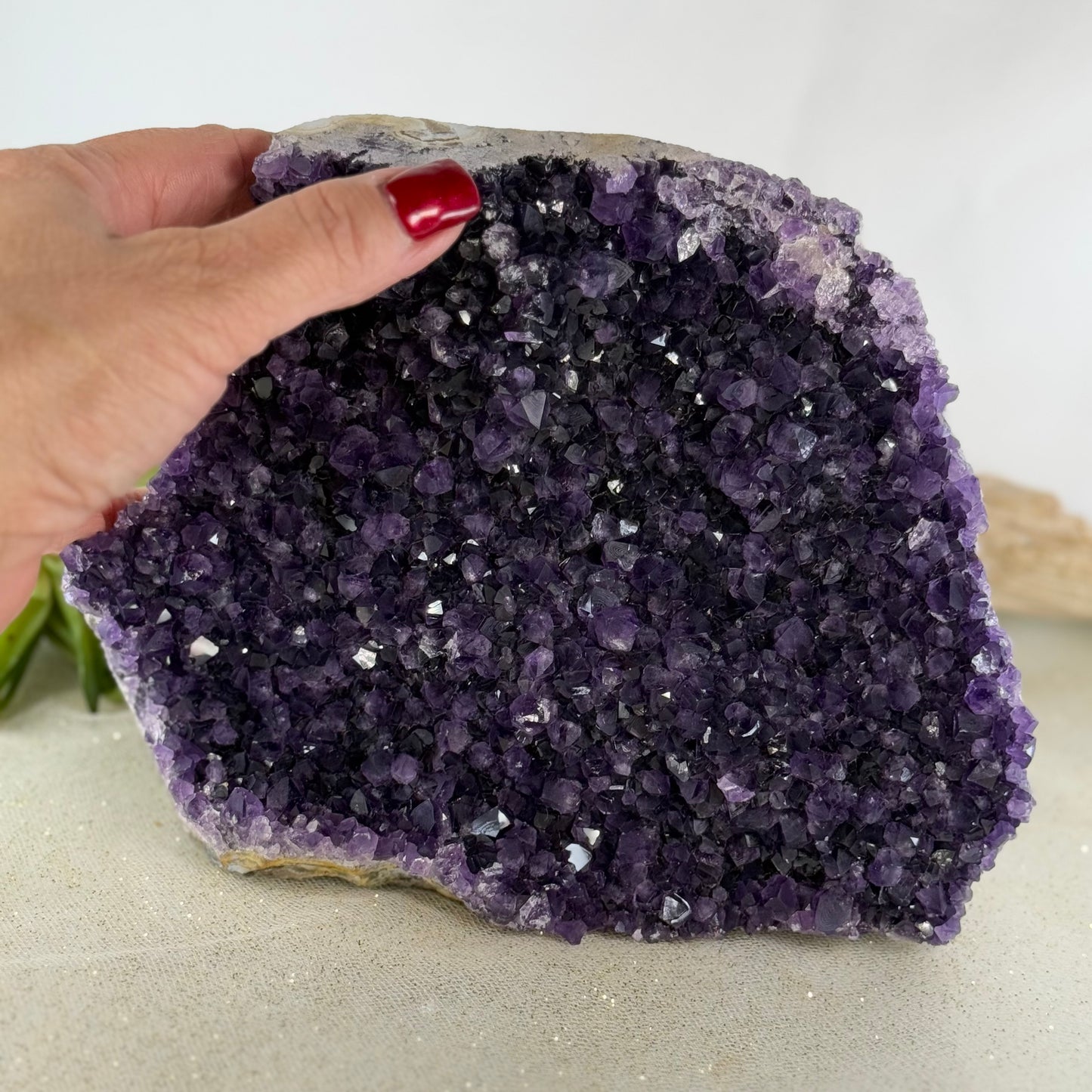 Large Raw Amethyst Crystal - 6 lb Natural Healing Stone for Spiritual Energy & Home Decor