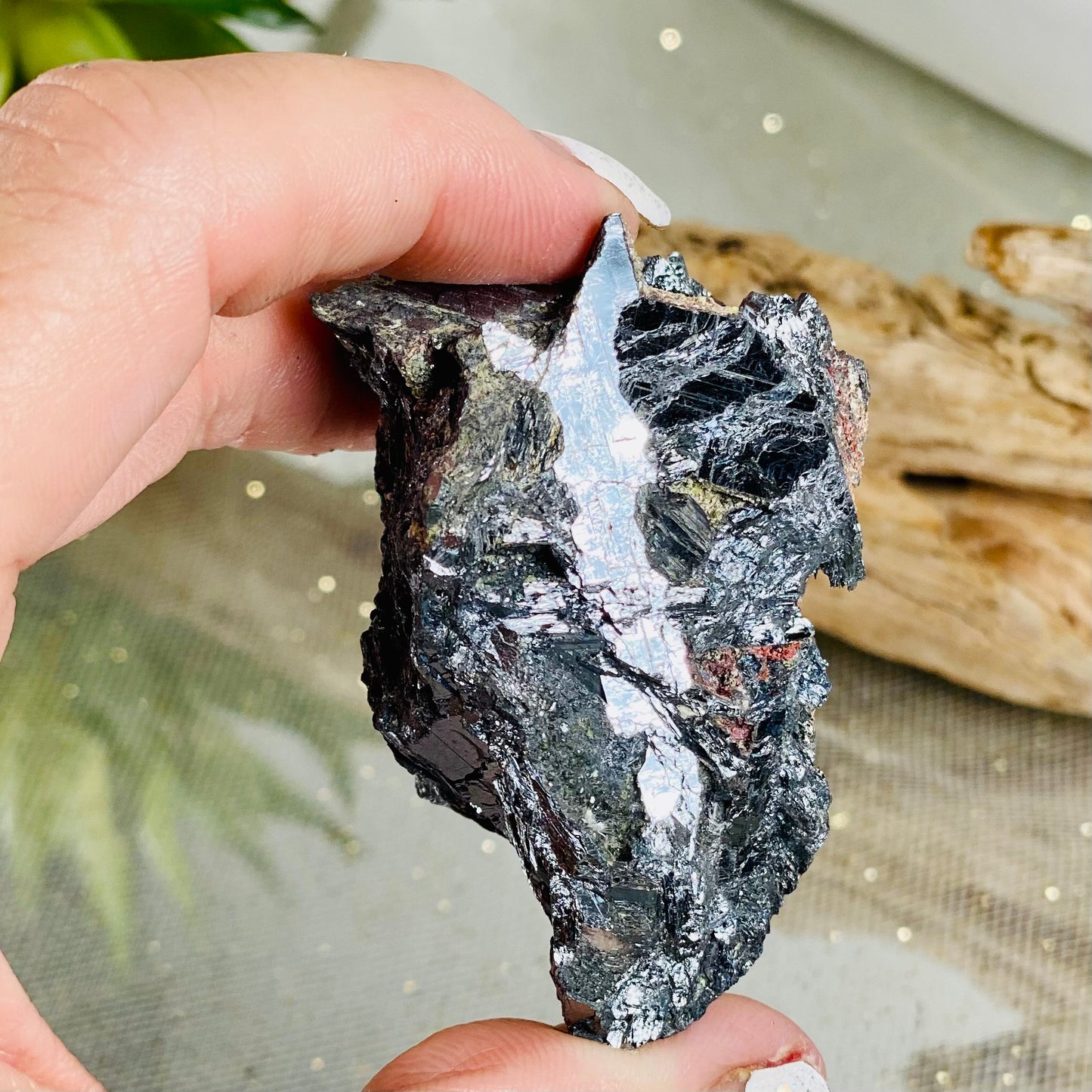 Tuscany Italy Stibnite Crystal Chunk for Protection, Prosperity, and Healing