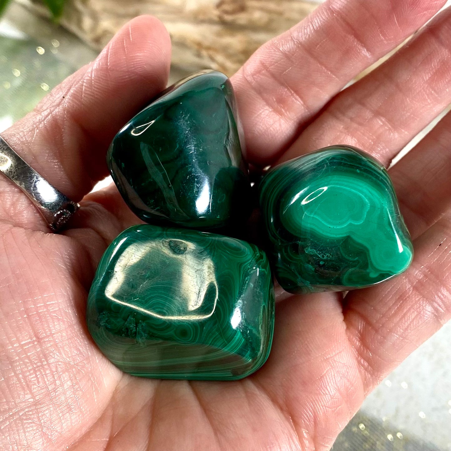 Malachite Tumbled Crystals: Transformative Vibrance from Earth's Depths