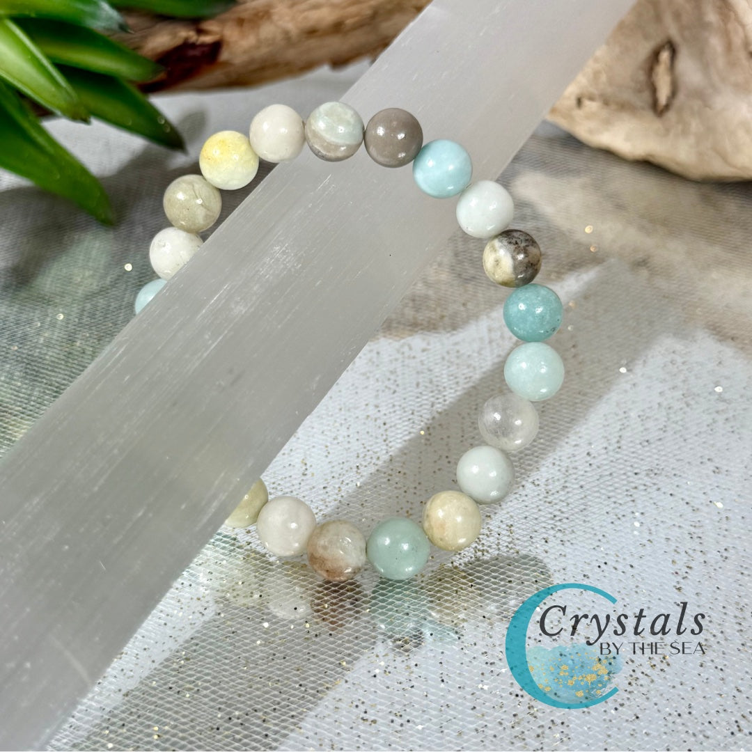Seafoam Serenity Amazonite Bracelet 8mm