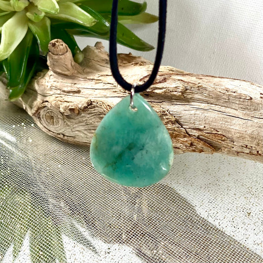 Amazonite necklace pendant-CBTS