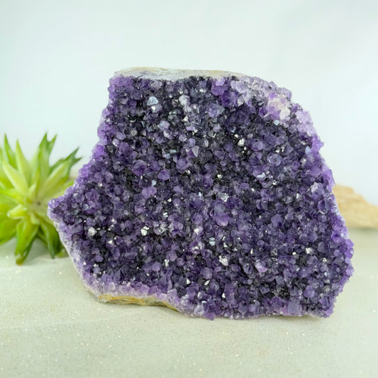 Large Raw Amethyst Crystal - 6 lb Natural Healing Stone for Spiritual Energy & Home Decor