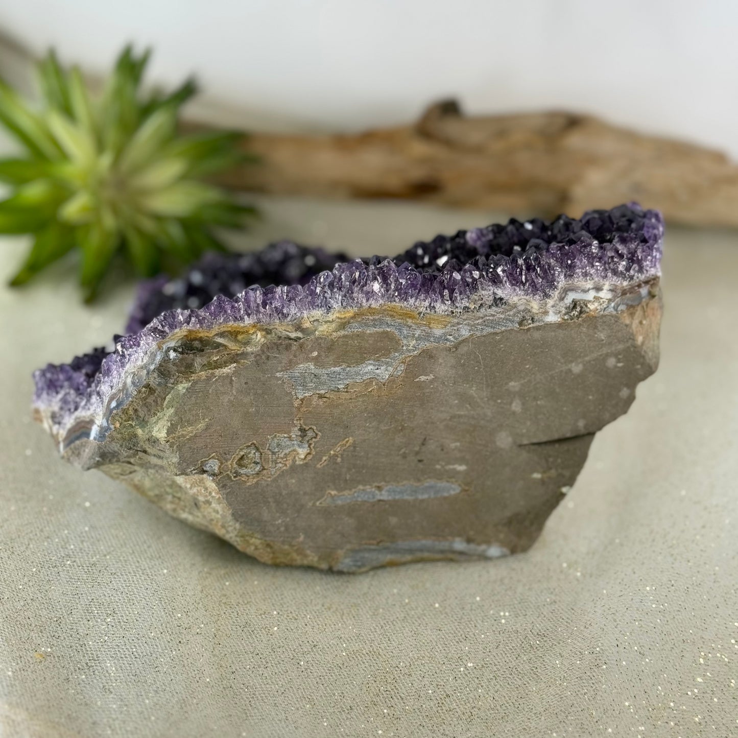 Large Raw Amethyst Crystal - 6 lb Natural Healing Stone for Spiritual Energy & Home Decor