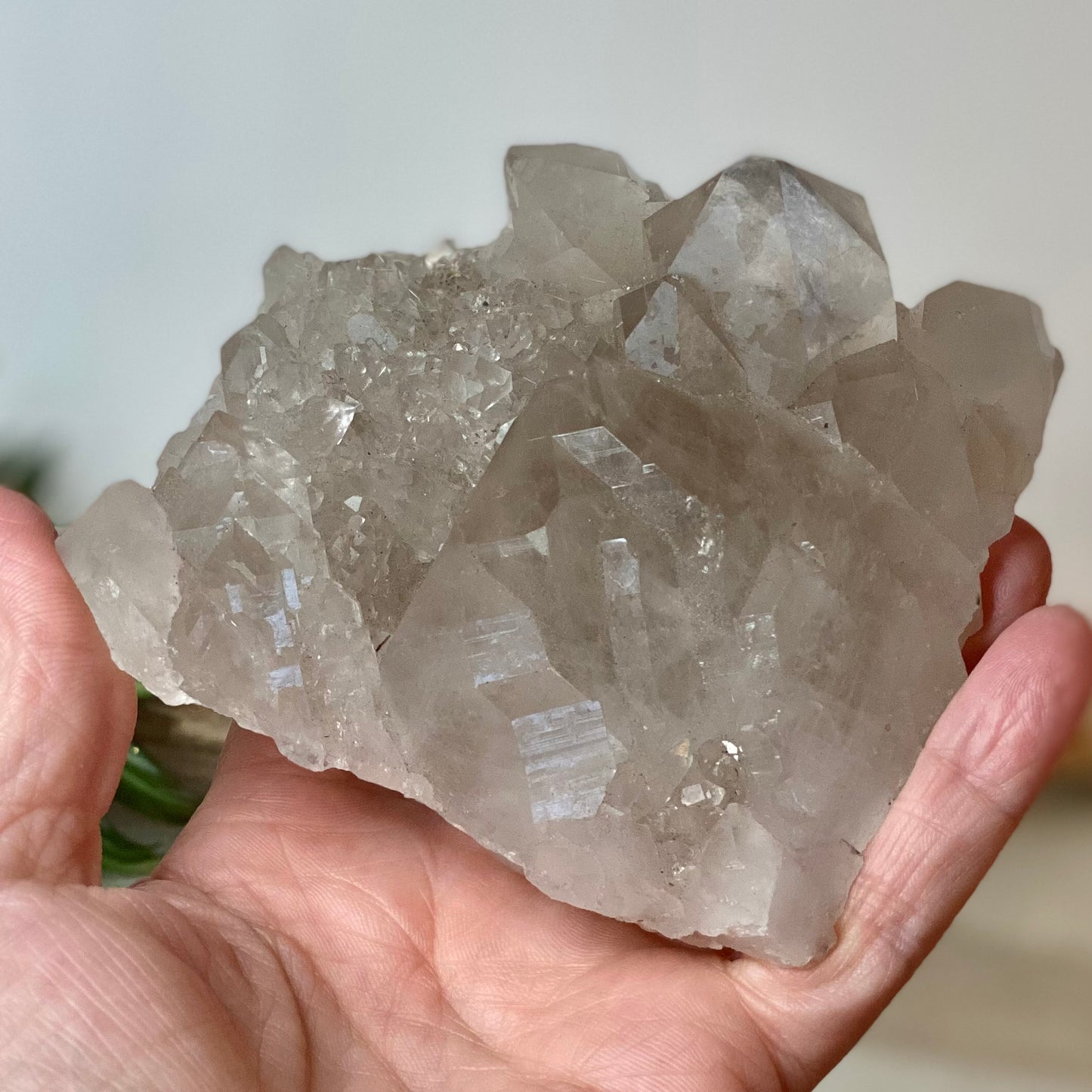 Smoky Elestial Quartz Raw Crystal - Enhance Spiritual Insight