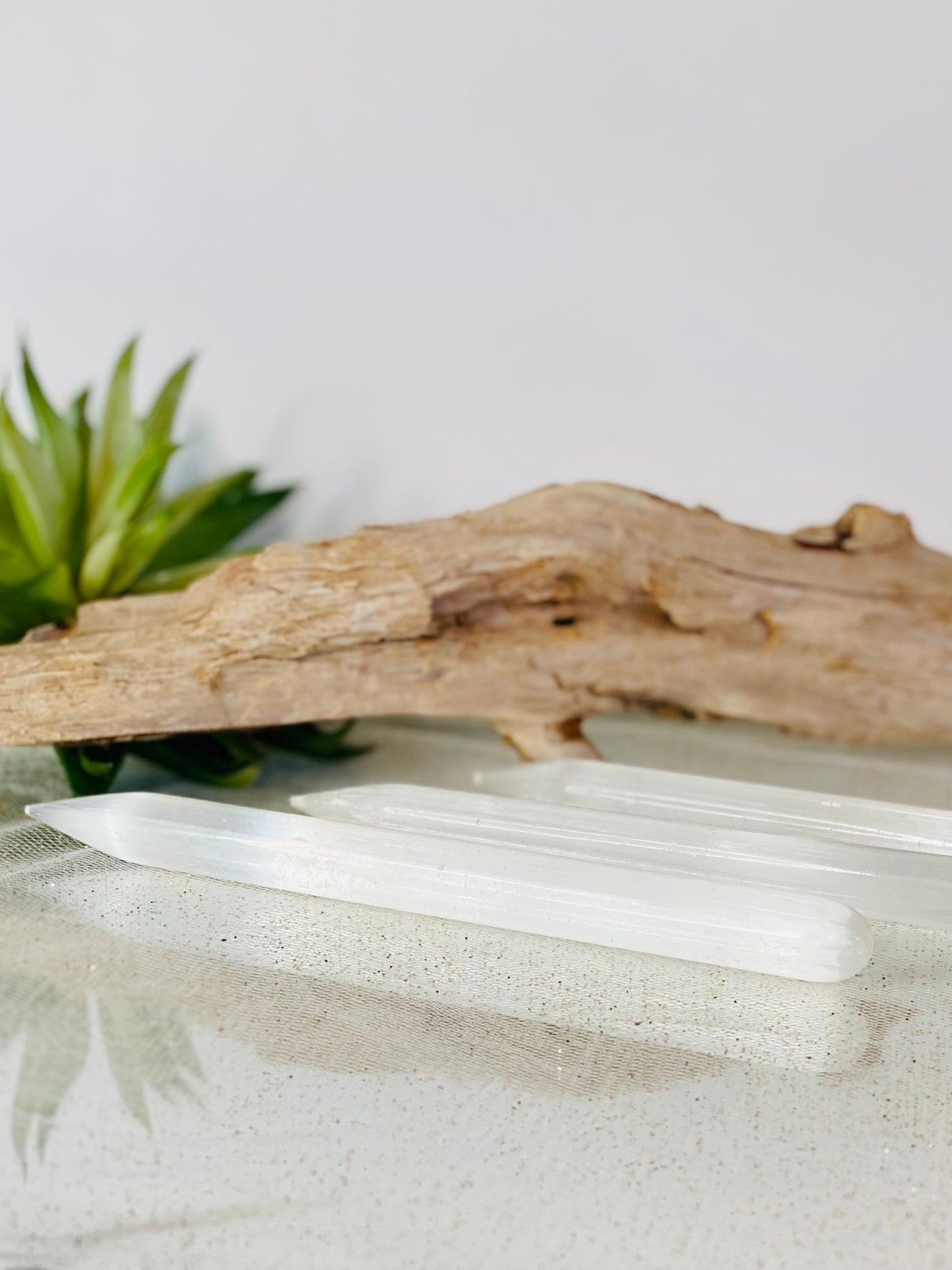 Selenite Pencil Wands to Purify and Amplify Your Energy