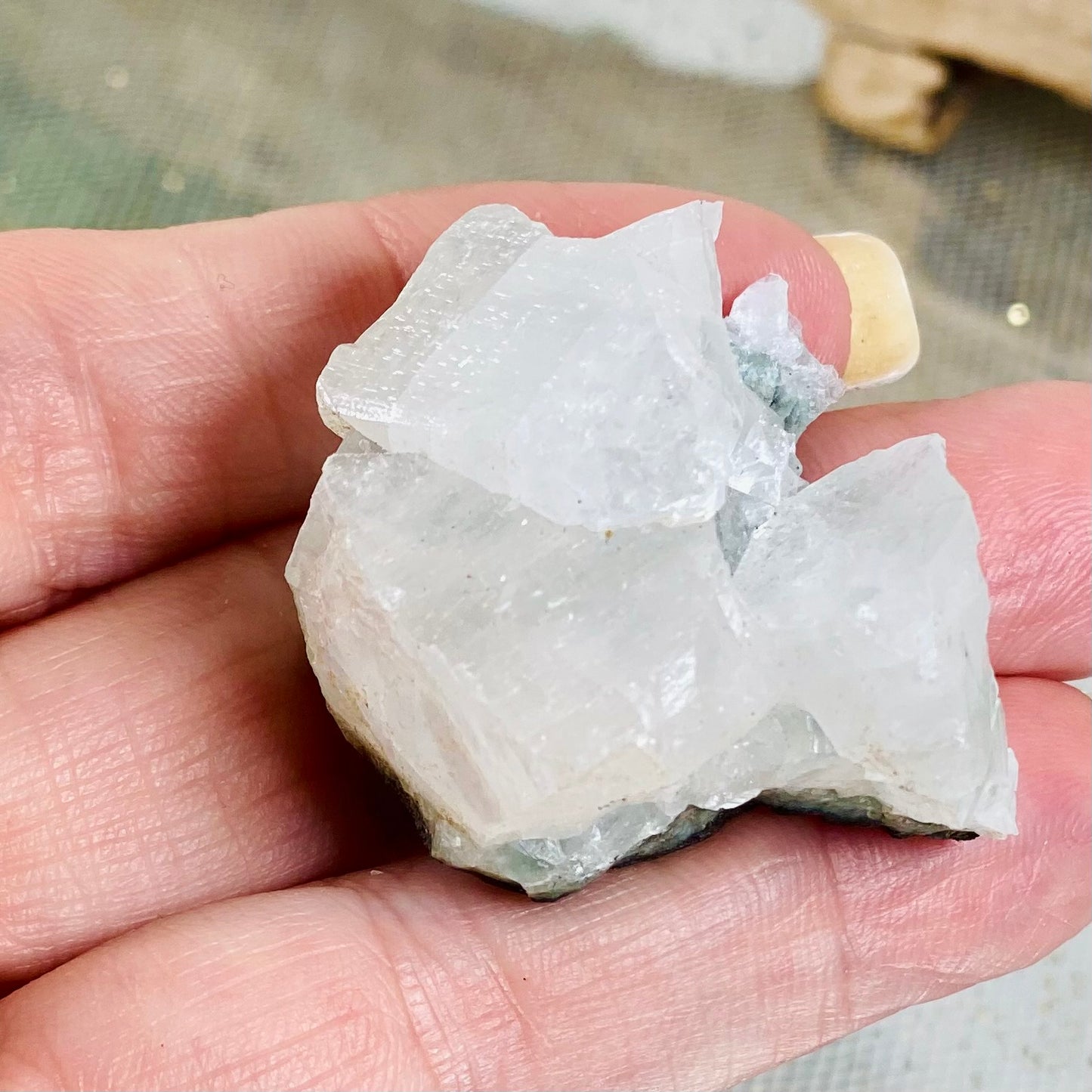 Apophyllite Raw Crystal Chunk from India for Clarity and Spiritual Connection