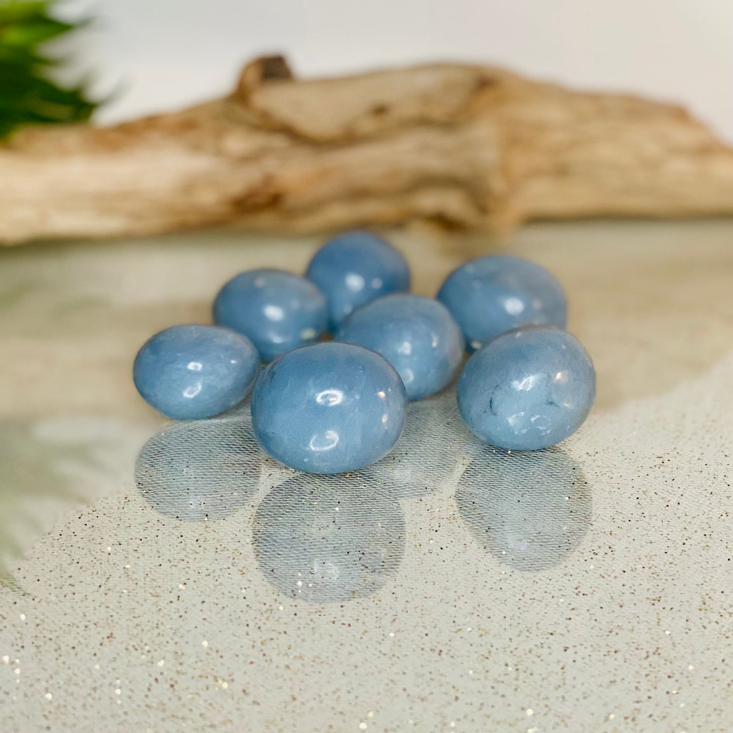 Harmony and Healing with Angelite Tumbled Stones: The Crystal of Peace and Connection