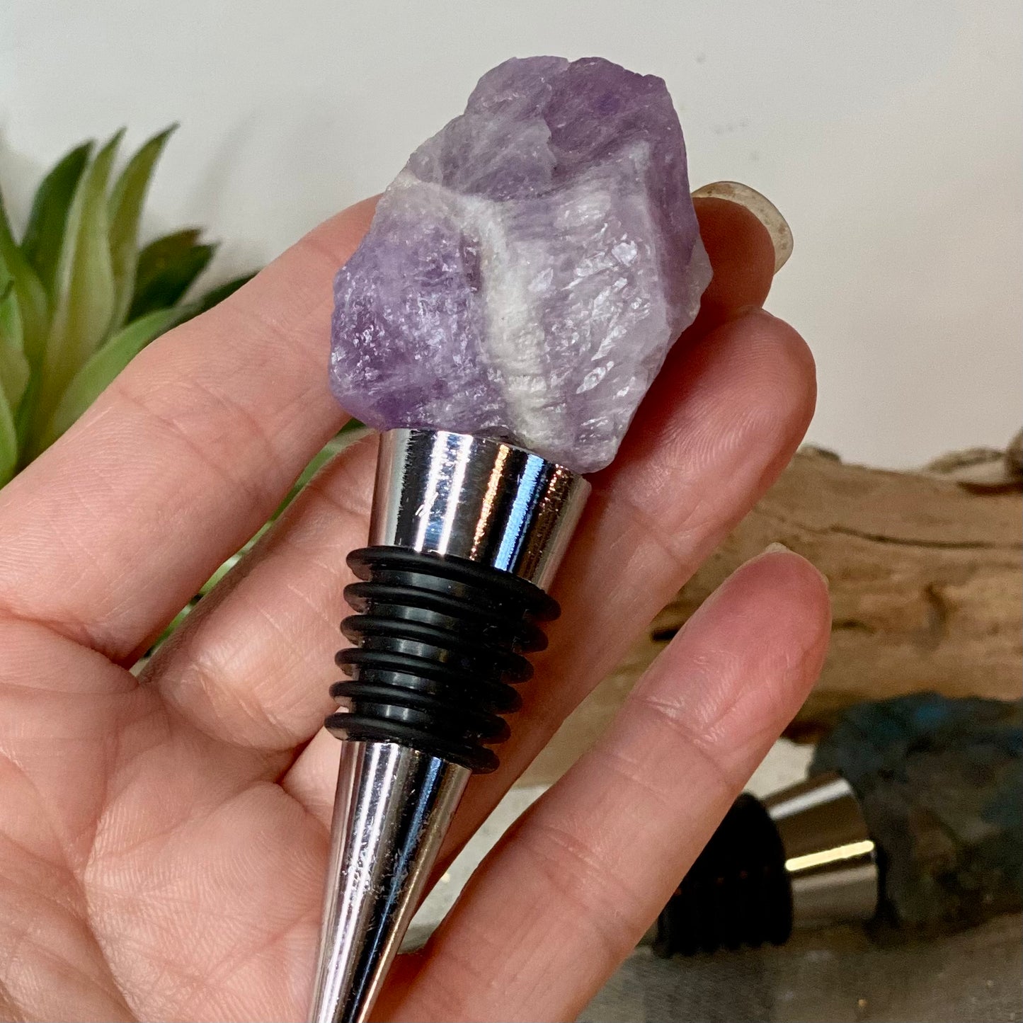 Crystal Wine Stoppers- Amethyst- CBTS