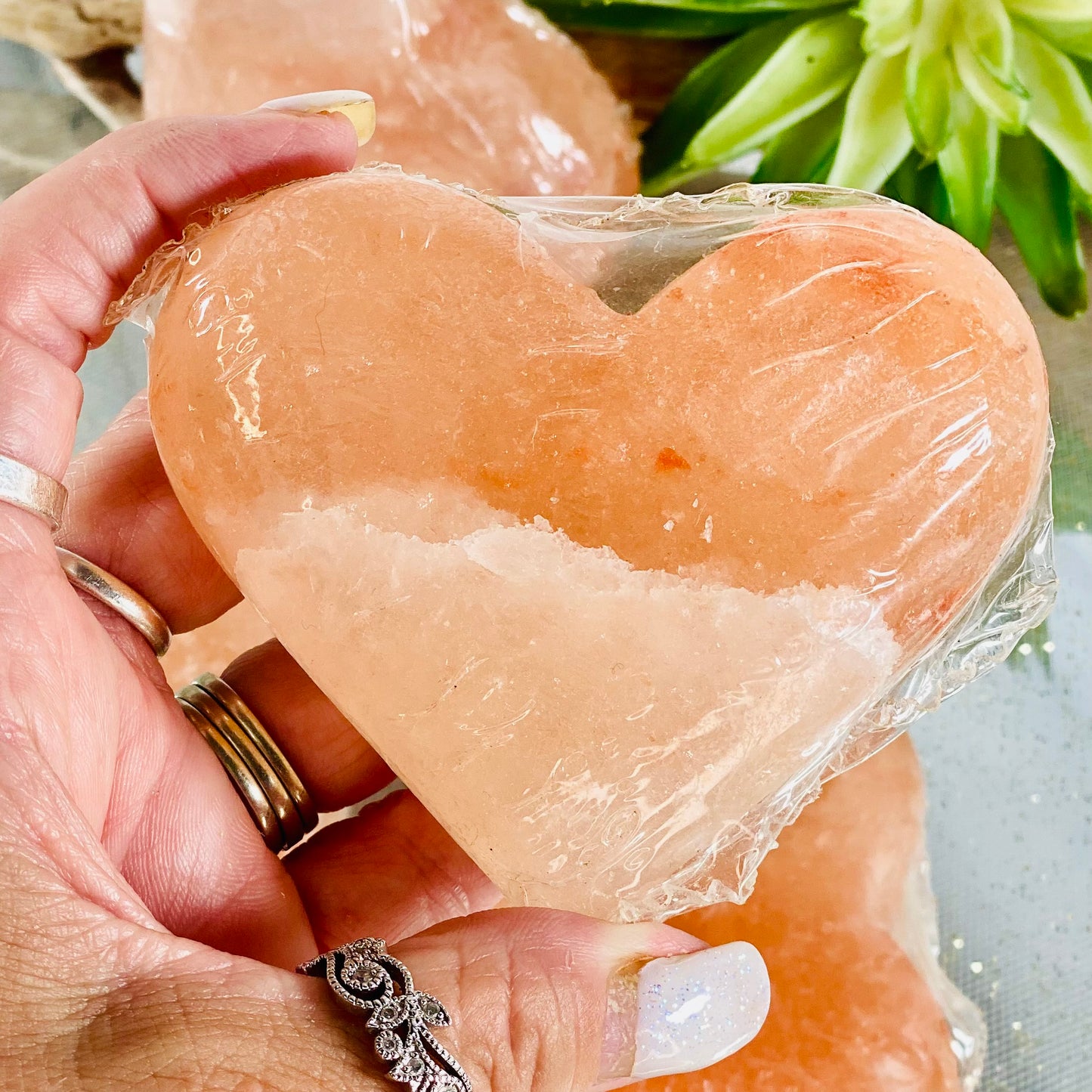 Pink Himalayan Salt Hearts-CBTS