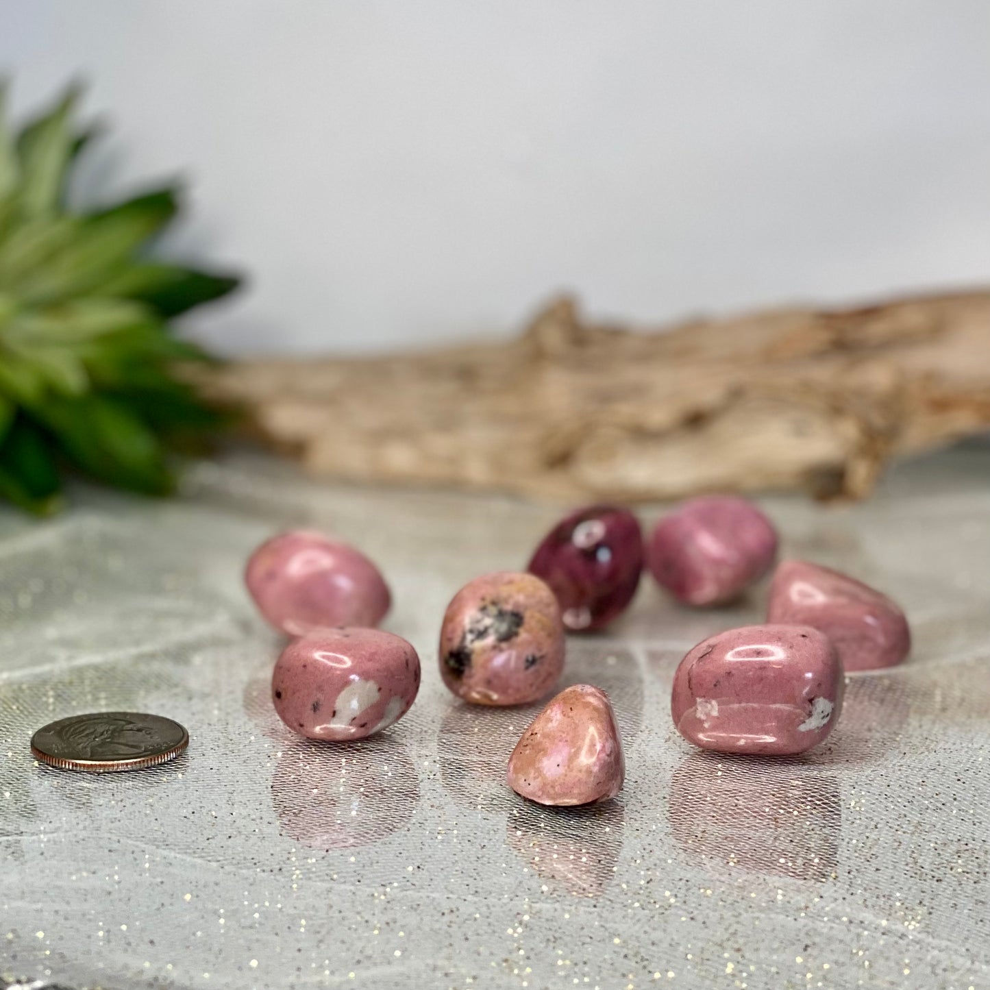 Rhodonite Tumbled Stone: Embrace Compassion and Healing Energies