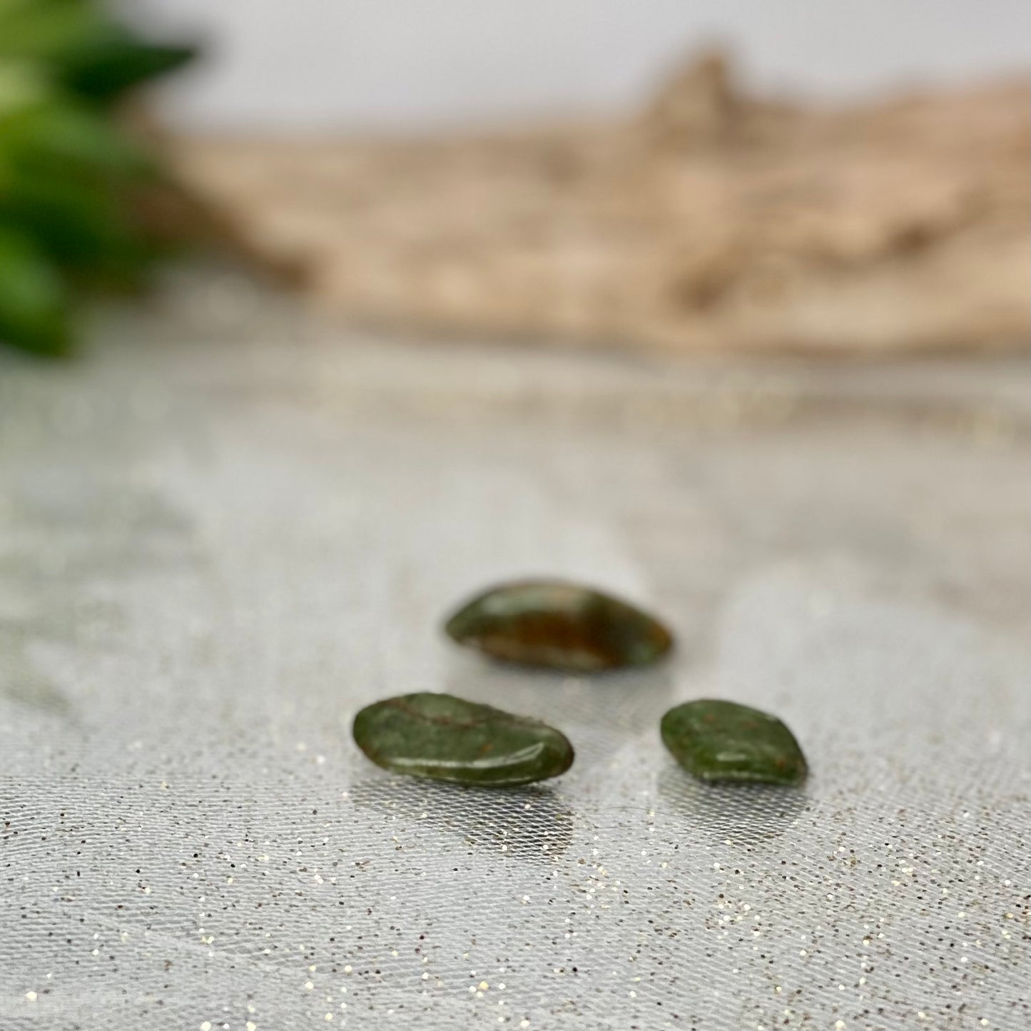 Chrysoprase Tumbled Stones from Madagascar: Nature's Green Serenity