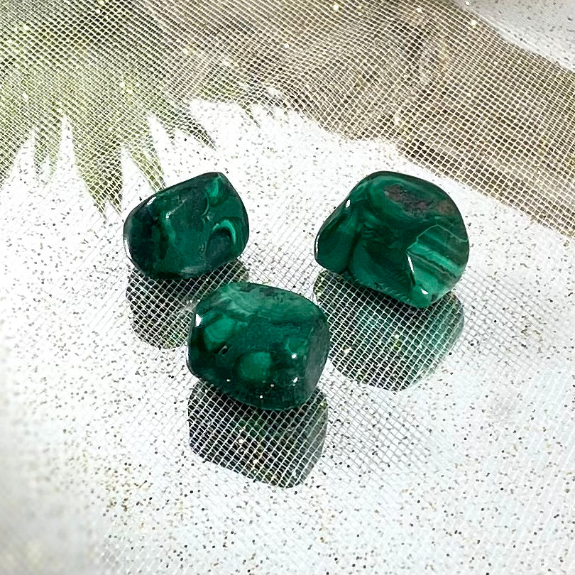 Malachite Tumbled Crystals: Transformative Vibrance from Earth's Depths