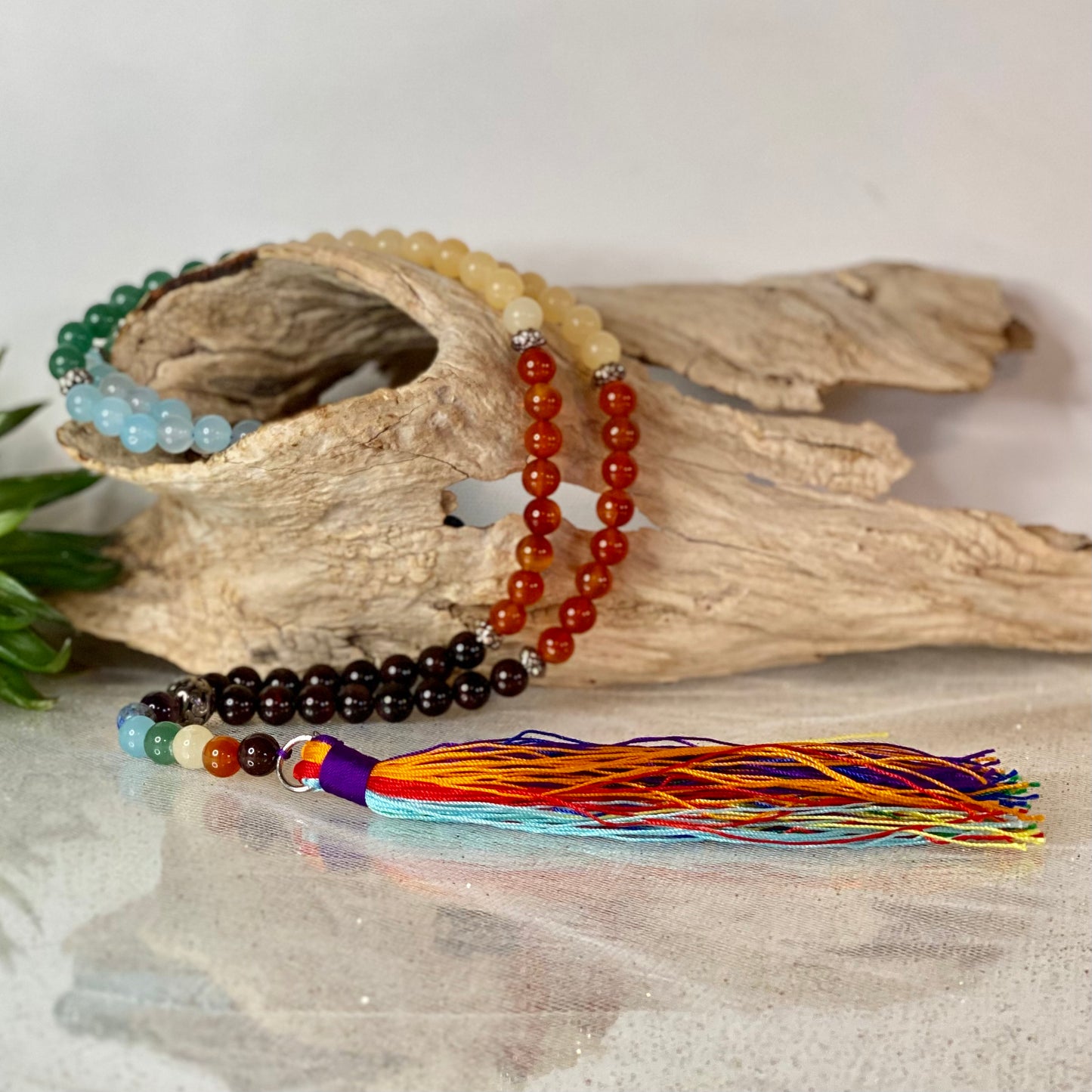 Balanced Your Energies with the 108 Bead Chakra Mala Necklace